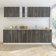 vidaXL Zestaw szafek kuchennych, 8 szt., kolor drewna wenge vidaXL 241397