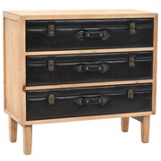 vidaXL Szafka z szufladami, lite drewno jodłowe, 80 x 36 x 75 cm vidaXL 245778