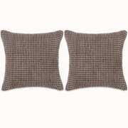 vidaXL Zestaw 2 poduszek z weluru w kolorze brązowym 60 x 60 cm vidaXL 132899
