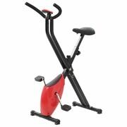 vidaXL Rowerek do ćwiczeń X-Bike, pasek oporowy, czerwony vidaXL 91693