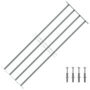 vidaXL Krata bezpieczeństwa na okno z regulacją 1000-1500 mm 4 metalowe pręty vidaXL 141387