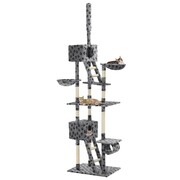 vidaXL Drapak z sizalowymi słupkami, 230-260 cm, wzór kocie łapy vidaXL 170523