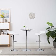 vidaXL Stołki barowe, 2 szt., białe vidaXL 246907