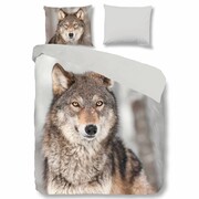Good Morning Zestaw pościeli 5703-P Wolf 240 x 200/220 cm, kolorowy Good Morning 5703.99.03
