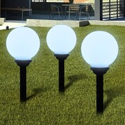 vidaXL Zewnętrzne lampy solarne LED w kształcie kuli, 20 cm, 3 szt. vidaXL 40864