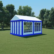 vidaXL Namiot ogrodowy z PVC, 3 x 4 m, niebiesko-biały vidaXL 274956