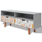 vidaXL Szafka pod TV MDF 120x30x50 cm, szara vidaXL 243701