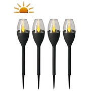 Luxform Ogrodowe mini lampy solarne LED Jive, 4 szt., szare, 41466 Luxform 41466