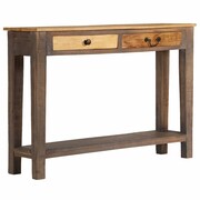 vidaXL Stolik typu konsola z litego drewna, vintage, 118 x 30 x 80 cm vidaXL 244966