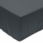 vidaXL Prześcieradła z gumką 160x200 cm, bawełna, antracytowe, 2 szt. vidaXL 132069