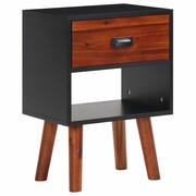 vidaXL Szafka nocna z litego drewna akacjowego, 40x30x45 cm vidaXL 243176