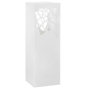 vidaXL Stojak na parasole, design w kamyki, stalowy, biały vidaXL 246799