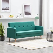vidaXL Sofa materiałowa, zielona vidaXL 247036