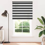 vidaXL Roleta Zebra 120 x 230 cm czarna vidaXL 240220