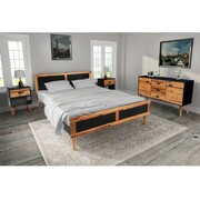 vidaXL Zestaw mebli do sypialni, 4 elementy, drewno akacjowe vidaXL 274612
