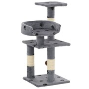 vidaXL Drapak dla kota ze słupkami sizalowymi, 65 cm, szary w łapki vidaXL 170608