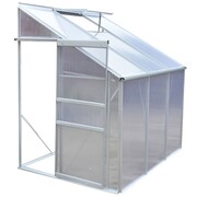 vidaXL Szklarnia przyścienna z ramą aluminiową, 3-sekcyjna vidaXL 40653