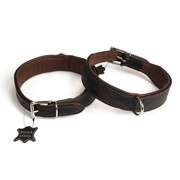 Beeztees Obroża dla psa Swirl, brązowa skóra, 40 mm, 46-54 cm, 745844 Beeztees 745844
