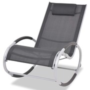 vidaXL Ogrodowy fotel bujany, aluminium i textilene vidaXL 43653
