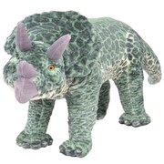 vidaXL Pluszowy triceratops, stojący, zielony, XXL vidaXL 91344