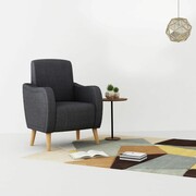 vidaXL Fotel tapicerowany ciemnoszary vidaXL 243896