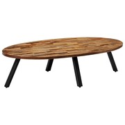 vidaXL Stolik kawowy z drewna tekowego z odzysku, owalny, 120x60x30 cm vidaXL 245417
