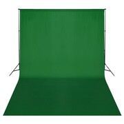 vidaXL System zawieszenia tła z zielonym tłem 500 x 300 cm vidaXL 160069