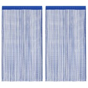 vidaXL Zasłony sznurkowe, 2 sztuki, 140 x 250 cm, niebieskie vidaXL 132407