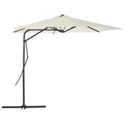 vidaXL Parasol ogrodowy na słupku stalowym, 300 cm, piaskowy vidaXL 44886