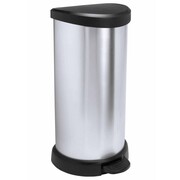 Curver Kosz na śmieci Deco z pedałem, 40 L, srebrny, 240637 Curver 240637