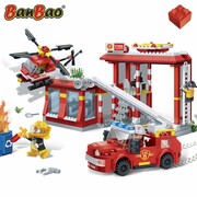 BanBao Garaż strażacki - zestaw klocków, 7102 BanBao 7102