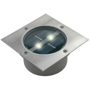 Ranex Punktowa lampa solarna, kwadratowa, 0,12 W, srebrna 5000.198 Ranex 10.009.62