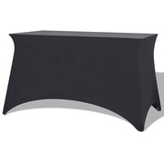 vidaXL Elastyczny pokrowiec na stół 243x76x74 cm, 2 szt., antracytowy (szary) vidaXL 132041