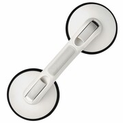 RIDDER Uchwyt łazienkowy z przyssawkami Premium, biały, 12,5 cm, 80 kg RIDDER A0243301