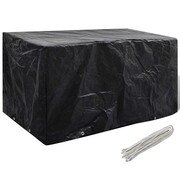 vidaXL Pokrywa na meble ogrodowe z 8 oczkami do przewlekania 180 x 70 x 90 cm vidaXL 41647
