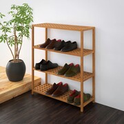 vidaXL Półka na buty z drewna orzechowego 69x26x81 cm vidaXL 243125