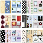 iWALLZ Zestaw naklejek, 6 szt, 22 x 10,5 cm, i8022 iWALLZ i8022