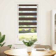 vidaXL Roleta Zebra (40 x 100 cm) Kawowa vidaXL 240185