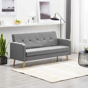 vidaXL Sofa materiałowa, jasnoszara vidaXL 247037