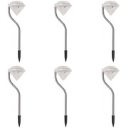 vidaXL Lampki solarne ogrodowe LED 6 szt, 9x7,8x29,5 cm vidaXL 42341
