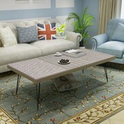 vidaXL Stolik kawowy 120x60x38 cm szary vidaXL 243394