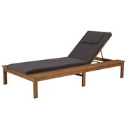 vidaXL Leżak z poduszkami, lite drewno akacjowe, 200 x 95 x 32/81 cm vidaXL 44254