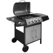 vidaXL Grill gazowy ze strefą gotowania 4+1, kolor czarno-srebrny vidaXL 273790