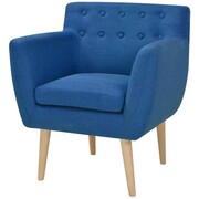 vidaXL Fotel 67x59x77 cm, niebieski materiał vidaXL 244067