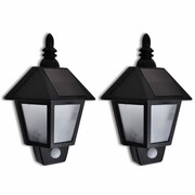 vidaXL Ścienna lampa solarna z sensorem ruch x 2 vidaXL 270518