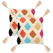 vidaXL 2 poduszki, 60x60 cm, styl boho, wielokolorowe vidaXL 245031