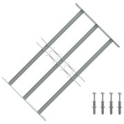 vidaXL Krata bezpieczeństwa na okno z regulacją 500-650 mm 3 metalowe pręty vidaXL 141382
