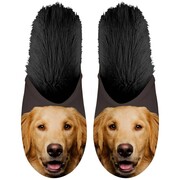 Plenty Gifts Pluszowe kapcie, golden retriever, czarne, rozmiar 35-38 Plenty Gifts 42548