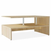 vidaXL Stolik kawowy, 90x59x42 cm, płyta wiórowa, kolor dębowy vidaXL 244855