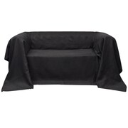 vidaXL Pokrowiec/Narzuta na kanapę micro zamsz antracyt 210 x 280 cm vidaXL 130896